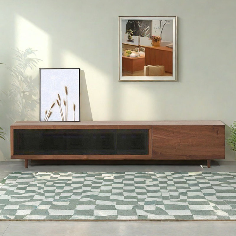 Meuble télé moderne et simple rétro, 82.67"