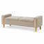 Banc de rangement moderne à double couvercle, capitonné, avec compartiment caché spacieux et accoudoirs, idéal pour l'entrée de chambre et le salon.-1622005147