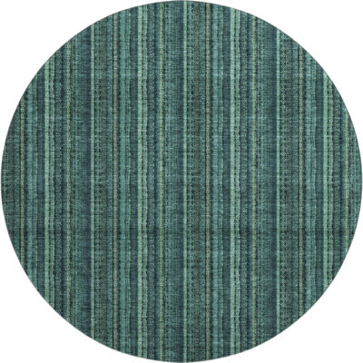 Premium Machine Washable Prisco Teal Rug