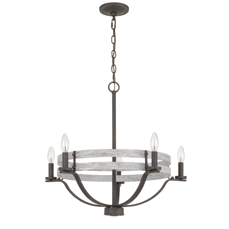 Lustre empire de style bougie à 5 lumières Péninsule
