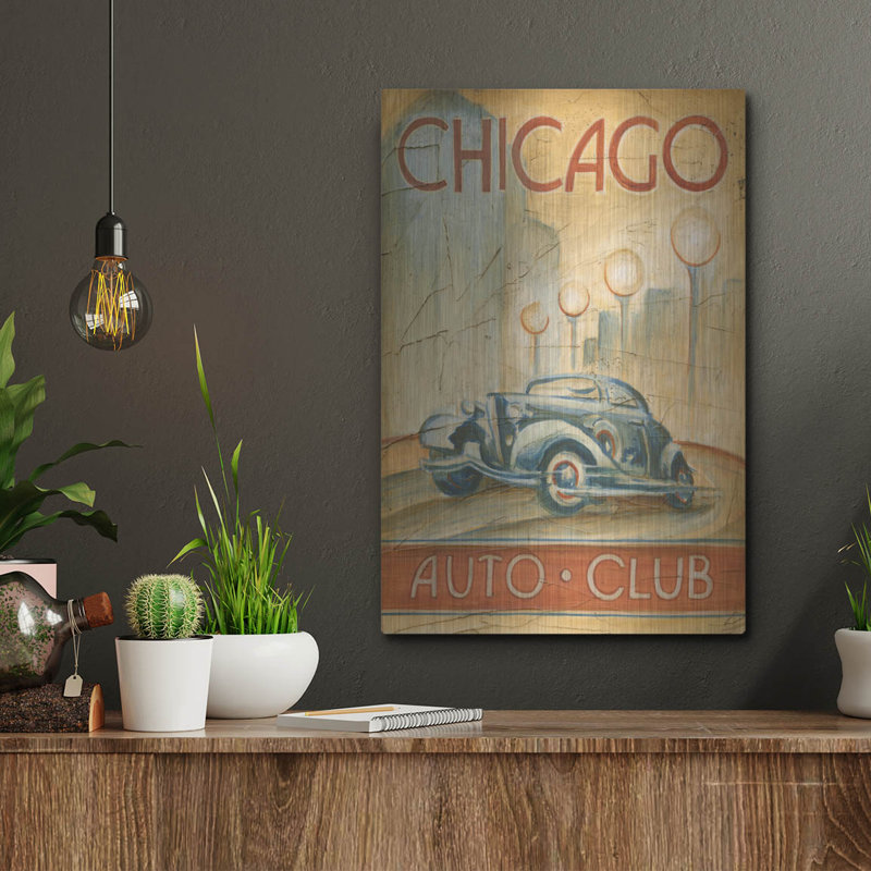 «Chicago Auto Club» par Ethan Harper, H 16 po x l 12 po