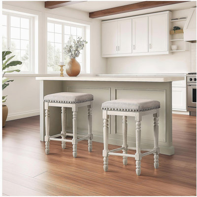 Ensemble de 2 tabourets de bar Tasmin Tambour