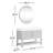 Maho 47.4'' Single Bathroom Vanity with Engineered Stone Top