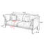 Causeuse coussin en cuir véritable Coffee-1590037638