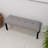 47.24" Wide Upholstered Dining Bench With Black Legs-1188993040