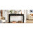 Rustic Console Table With Curved Corners For Safety, Entryway Table With 3 Concealed Drawers, Sturdy Sofa Table With Thick Legs For Hallway & Living Room-225166873
