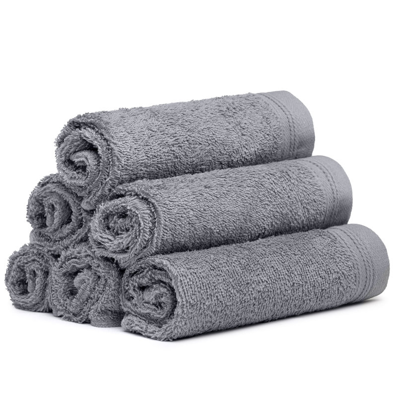 Essuie-mains 100% coton Alexandra, Gris foncé