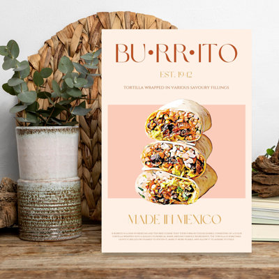 Burritos mexicains empilés, art traditionnel traditionnel vibrant