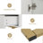 Arbadella Vanity Makeup Desk, Rectangle Accent Manicure Table with Cabinet-1888140674