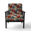 Fauteuil décoratif rétro à motif de cadre victorien rétro et cadre éclectique rétro-2021202062