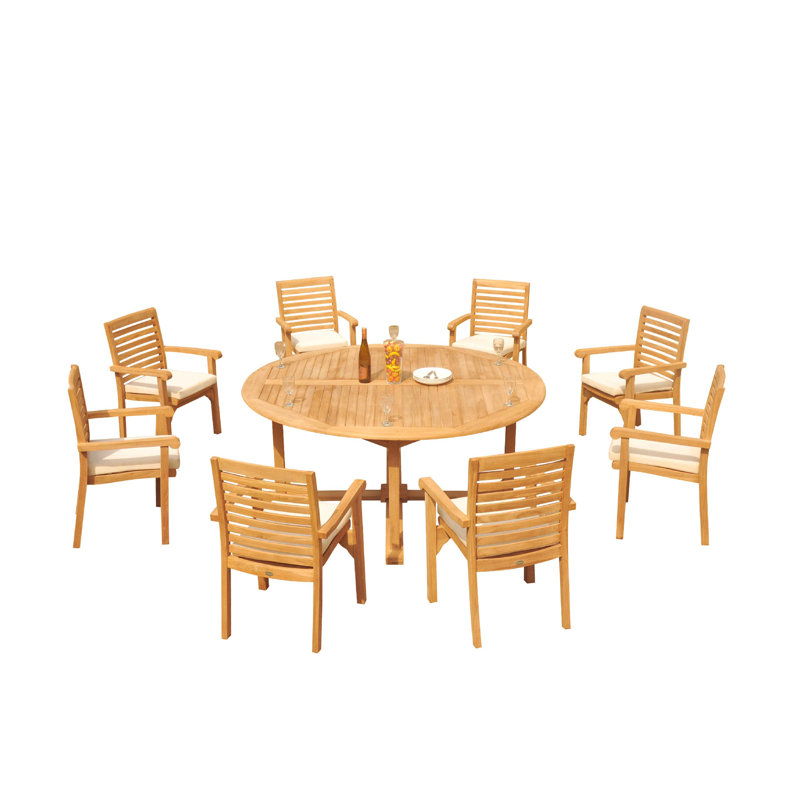 Ensemble repas pour 8 personnes Cimah, H 31,5 po x l 72 po x P 115 po, 8