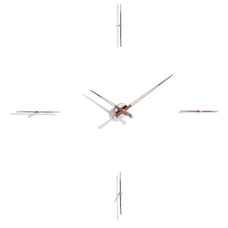 Horloge murale graphite Merlin, Caramel