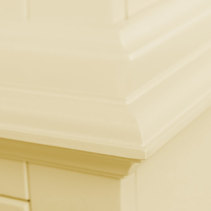 Burkett Display Cabinet, Light Ivory