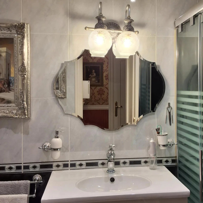 Cantrall Flat Wall Mirror, 71cm H x 56cm W