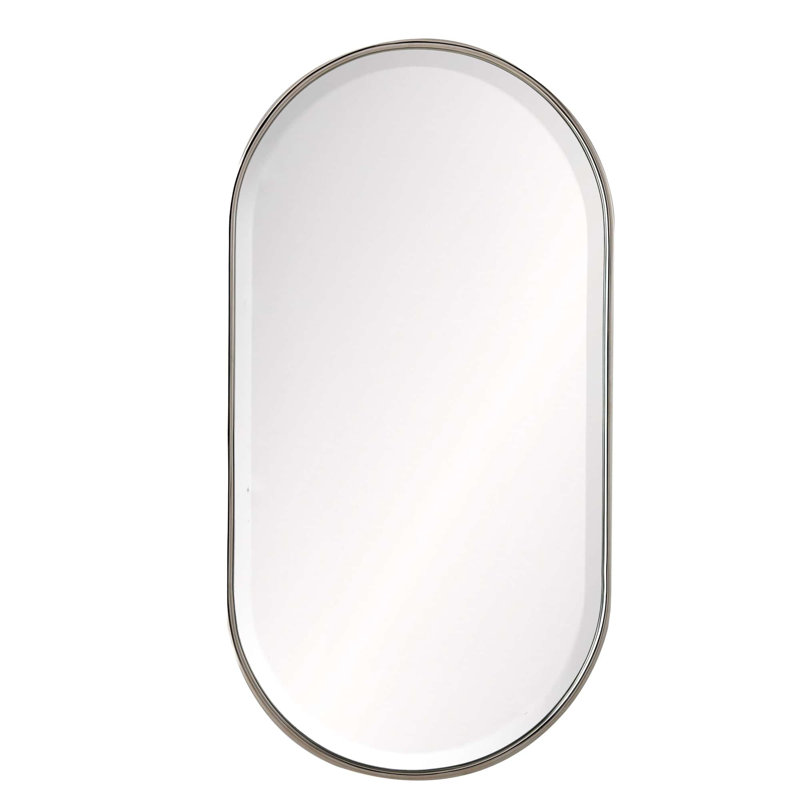 Vaquero Small Mirror, Polished Nickel