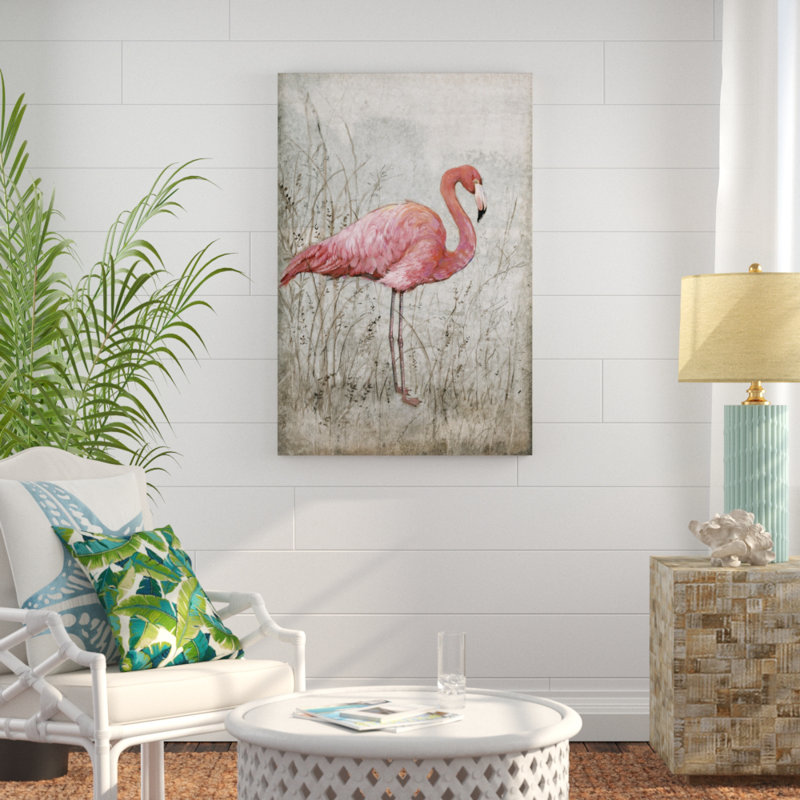 American Flamingo I by Timothy O' Toole - Painting, 122cm H x 81cm W, Wrapped Canvas