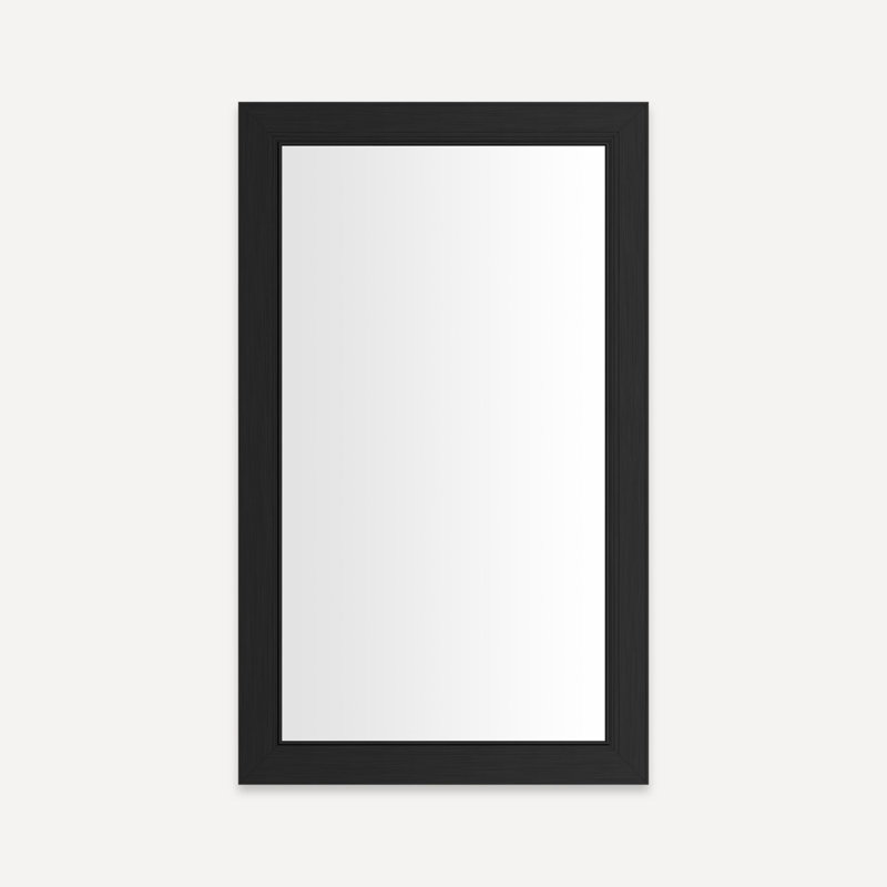 Armoire Main Line, H 39,44 po x l 23,38 po x P 4 po, Noir brossé