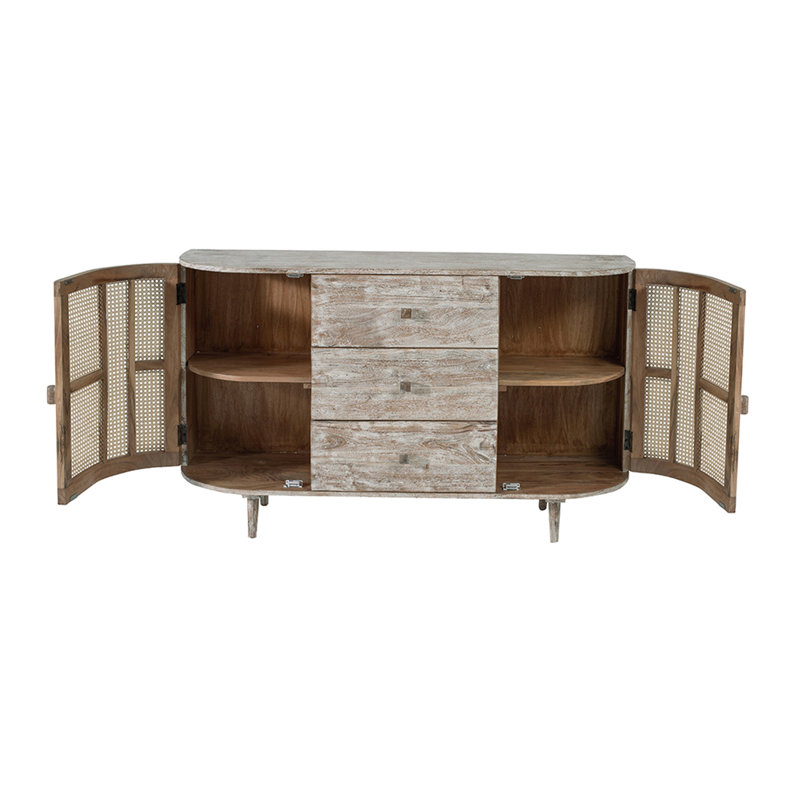 Console 57 po x 16 po x 33 po avec portes cannes