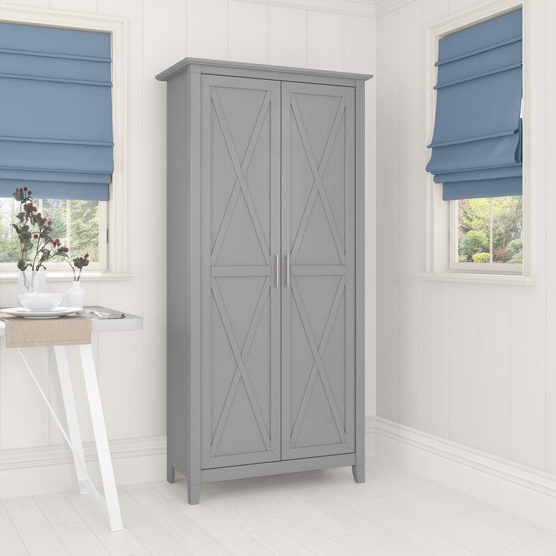 Huckins 65.98'' Kitchen Pantry, Cape Cod Gray