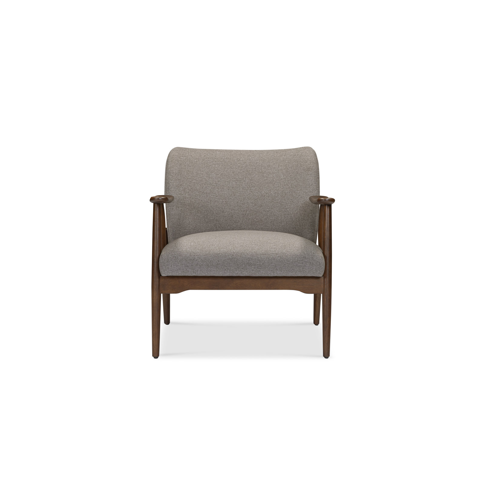Imone Lounge Chair, Gray, Dark Brown