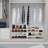 32'' Wide 3-Tier Wire Grid Shoe Rack Shelf for Closet Stackable and Adjustable-2050845072