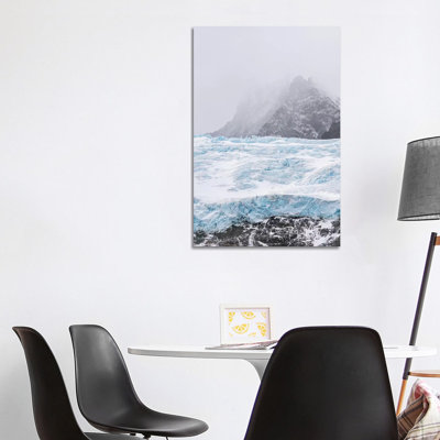 Glaciers of Drygalski Fjord at the Southern End of South Georgia. 1 Piece Wrapped Canvas Wall Art