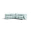 Modern Velvet Modular Sectional with Sculpted Silhouette-1298196774