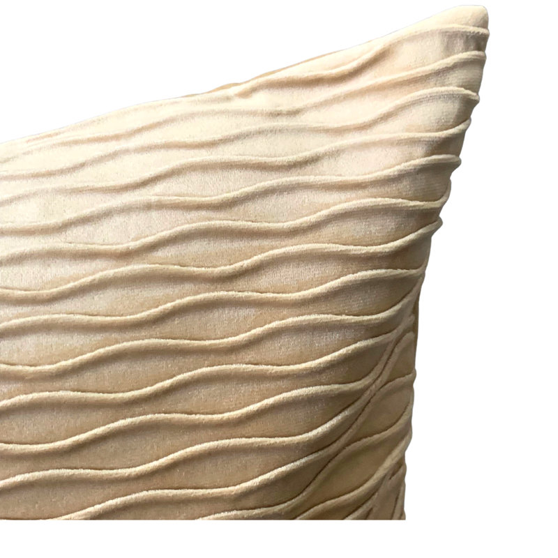 Wave Pattern Velvet Square Cushion Covers 45X45Cm