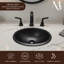 Monarch Abode 17'' Metal Oval Drop-In Bathroom Sink-855320936
