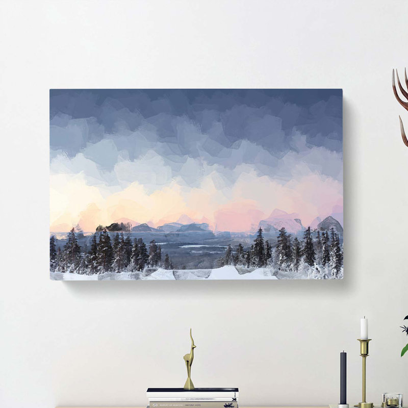 Sunrise In Finland In Abstract - Wrapped Canvas, 40cm H x 60cm W x 3cm D