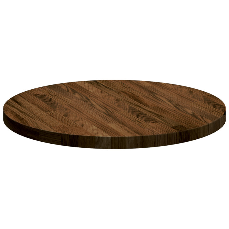 Solid Wood Table Top, Dark Brown, 2.5cm H x 50cm W x 50cm D