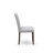 5 Piece Dinette Set for 4 Includes a Rectangle Rustic Wood Dining Table and 4 Grey Linen Fabric Parson Dining Room Chairs, Walnut-1502813100-1568950183-1568950181