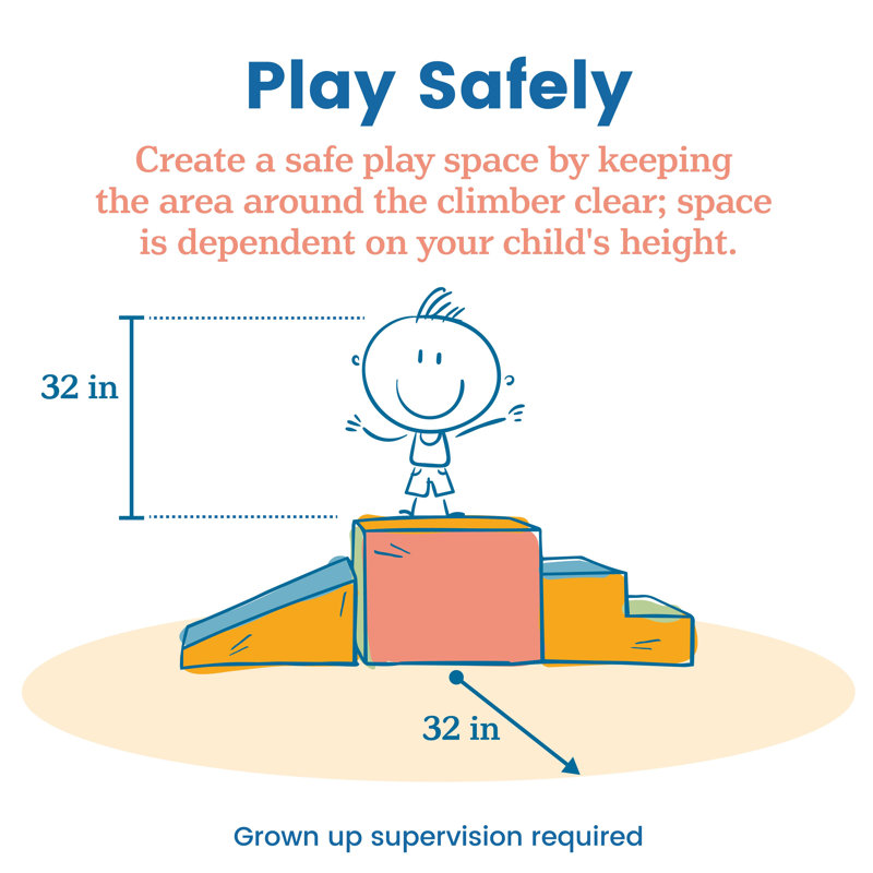 7 pièces ECR4Kids SoftZone Tunnel Maze, Assorti