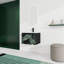 Meuble-lavabo mural 24 po avec lavabo en céramique et porte d'armoire à fermeture en douceur 24 po