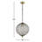 Tessanne Dimmable Metal and Globe Pendant-2082016198-2082016199