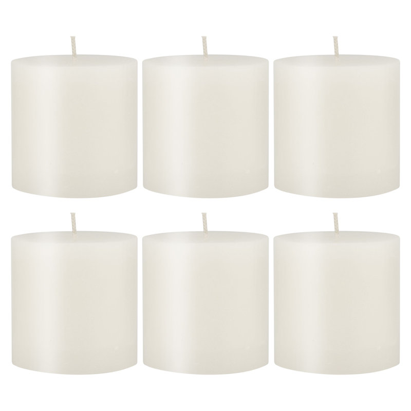 Unscented Pillar Candle, 3" H x 3" W x 3" D