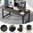 63" Large Modern Computer Desk For Home Office – Heavy Duty Writing Table With Steel Frame (Not Including Chair)-832121192