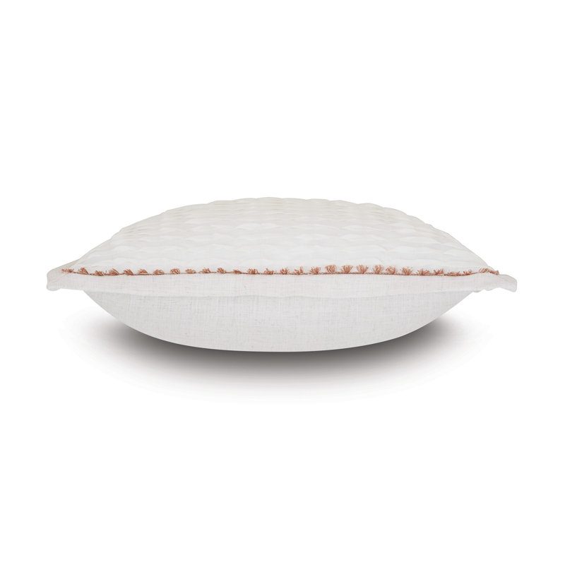 Rena Linen Square Pillow Cover & Insert, 27"H x 27"W