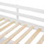 Lit mezzanine simple avec bureau et compartiment de rangement - Maximisez votre espace Tablettes blanches et design fonctionnel