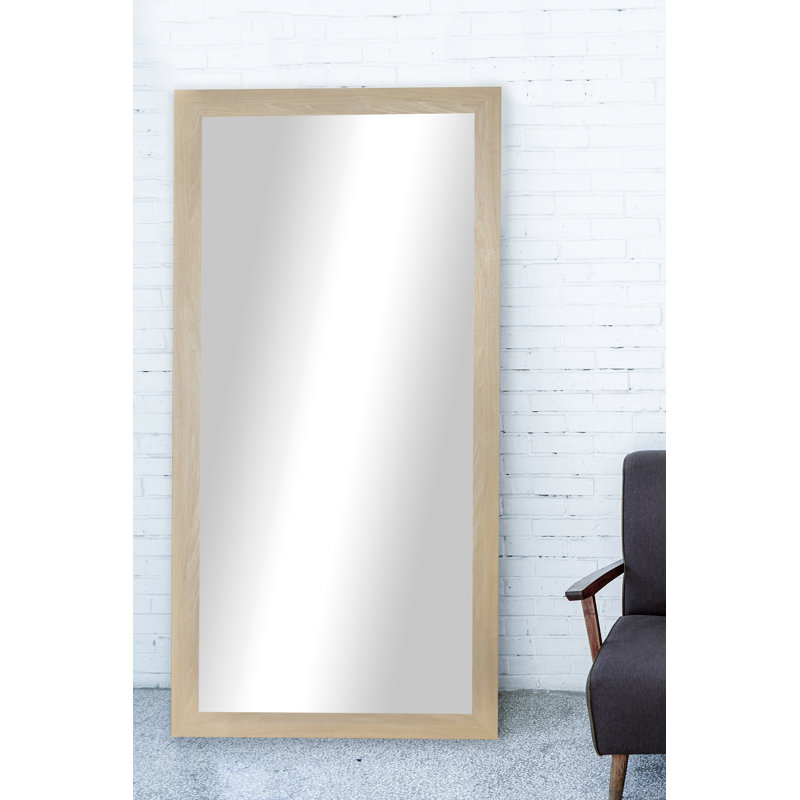 Dismukes Wood Flat Mirror, 65.5" x 30.5" 