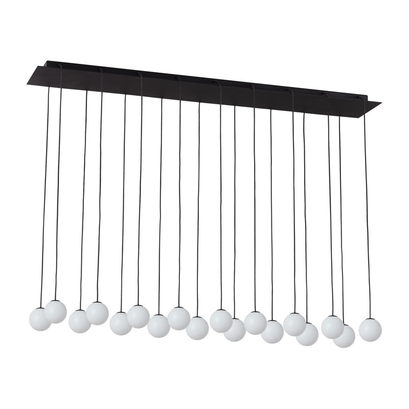 Orbet 18 - Light LED Chandelier, Nightshade Black
