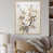 Toile naturelle avec cadre flottant