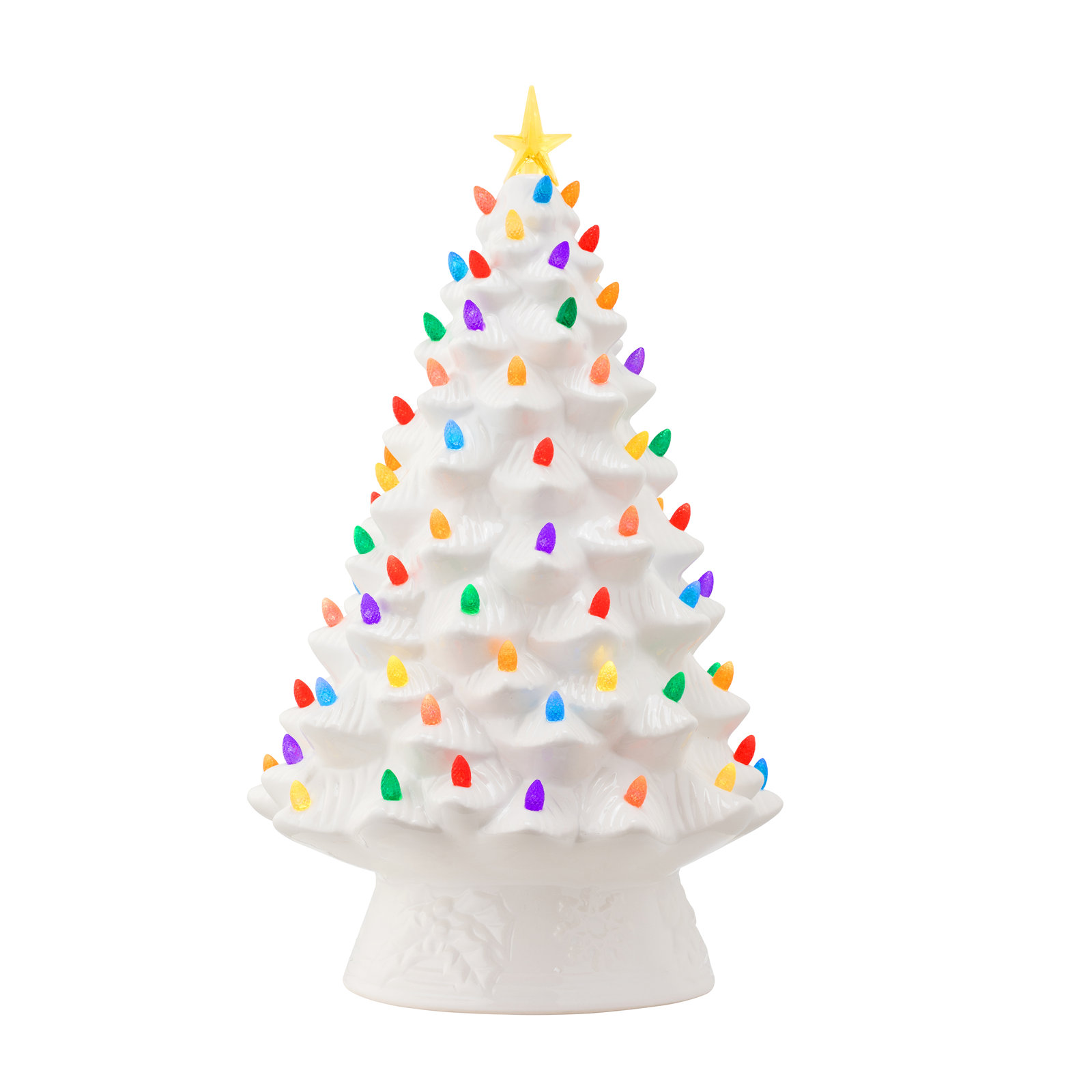 18" Nostalgic Ceramic Tree, White
