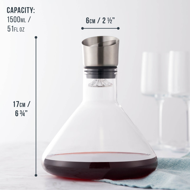 4 Piece WIne Decanter Set