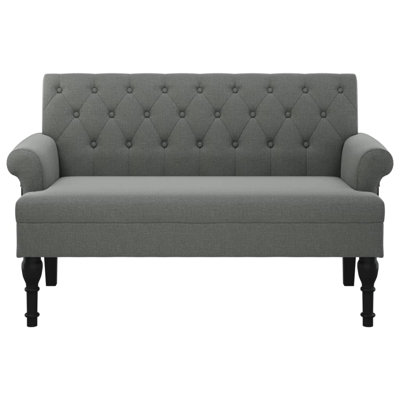 Cioeta 47” W Small Loveseat, Fabric Chesterfield Sofa, 2 Seater Couch for Living Room