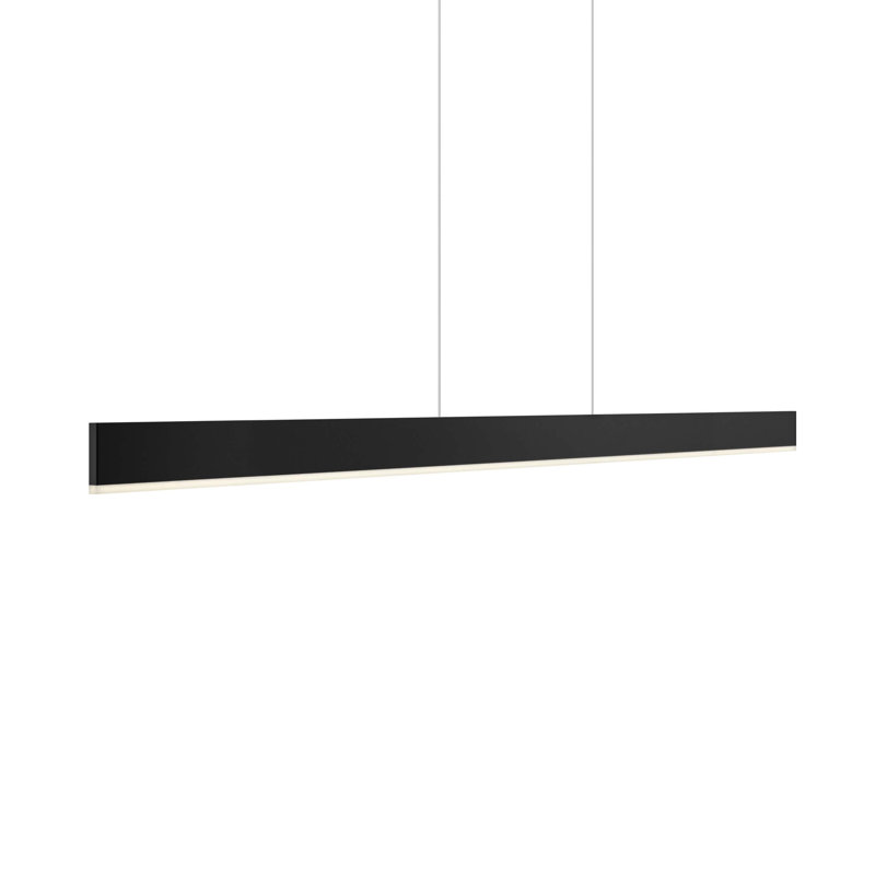 Luminaire suspendu linéaire Gooden, Noir, noir, noir, noir, Noir mat