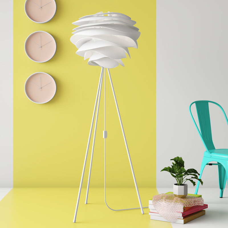 Lampe trépied 61 po Carmina, Blanc