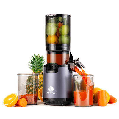 Ventray Slow Press Masticating Juicer with 5.1" Wide Feed Chute 900