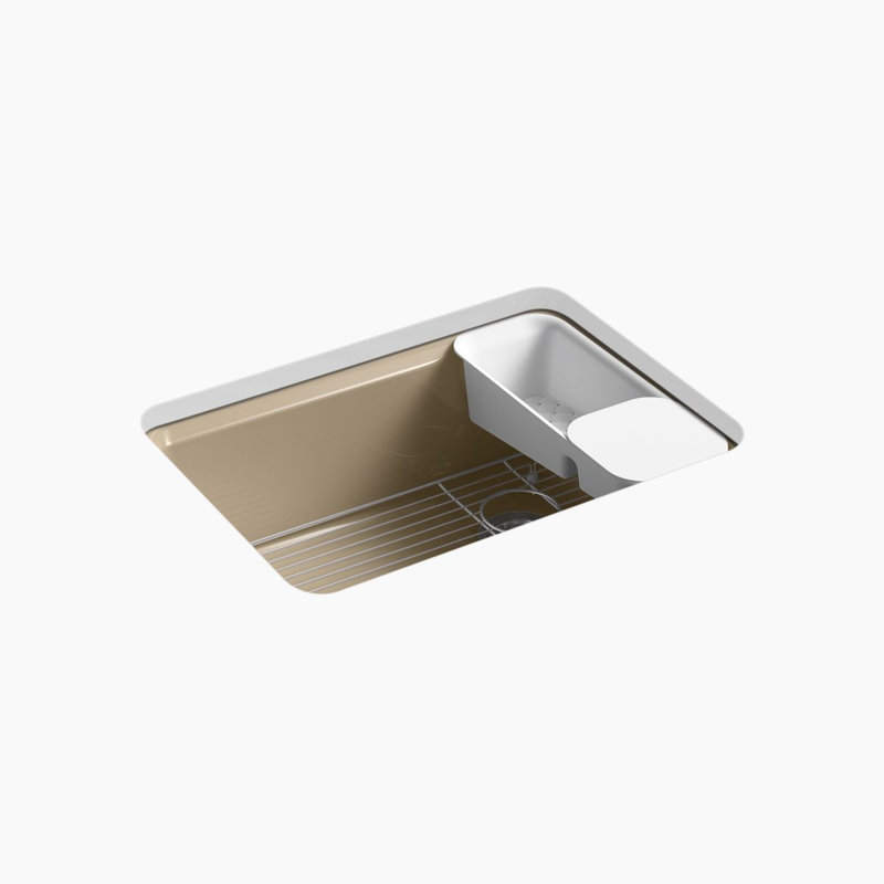 Riverby 27"L x 22"W Kitchen Sink, Mexican Sand