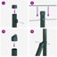 Fence Posts Manual 13 Pcs Galvanised Steel-989592488-989592470